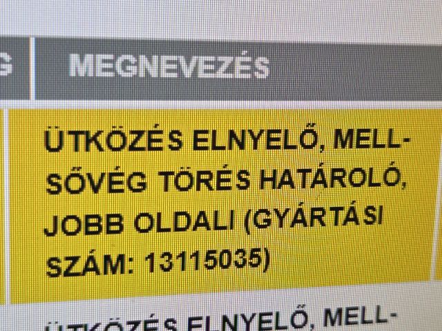 bontott OPEL ZAFIRA B Jobb Lökhárító Tartó Nyúlványvég
