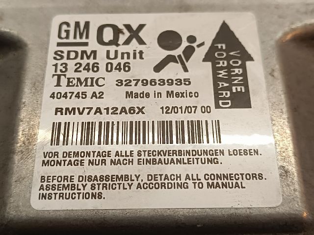 bontott OPEL ZAFIRA B Légzsák Elektronika