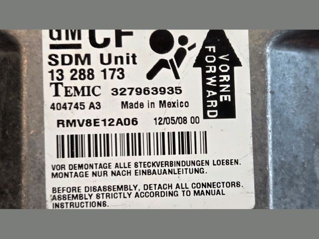 bontott OPEL ZAFIRA B Légzsák Elektronika