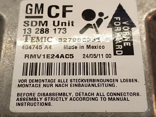 bontott OPEL ZAFIRA B Légzsák Elektronika