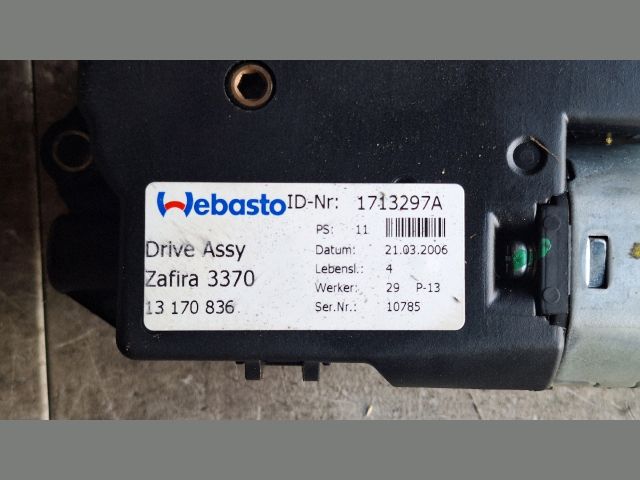 bontott OPEL ZAFIRA B Tetőablak Motor