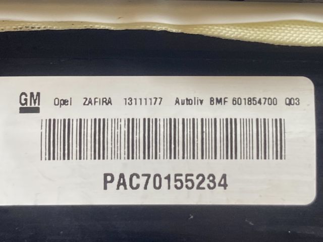 bontott OPEL ZAFIRA B Utasoldali Légzsák