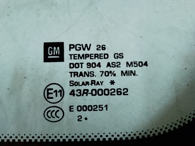 bontott OPEL ZAFIRA C Bal A Oszlop Oldalablak Üveg