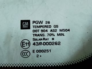 bontott OPEL ZAFIRA C Bal A Oszlop Oldalablak Üveg