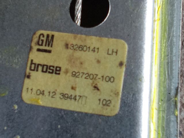 bontott OPEL ZAFIRA C Bal hátsó Ablakemelő Szerkezet (Elektromos)