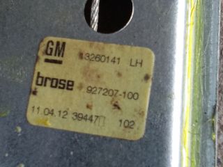 bontott OPEL ZAFIRA C Bal hátsó Ablakemelő Szerkezet (Elektromos)