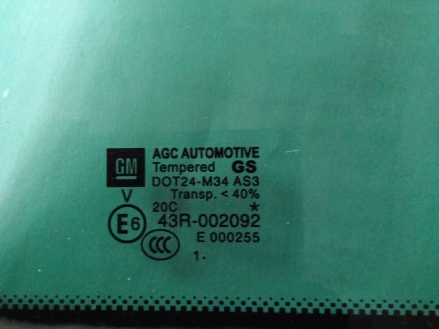 bontott OPEL ZAFIRA C Bal hátsó Fixüveg (Ajtóban)