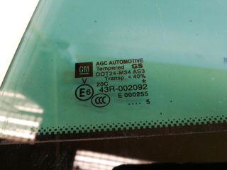 bontott OPEL ZAFIRA C Bal hátsó Fixüveg (Ajtóban)