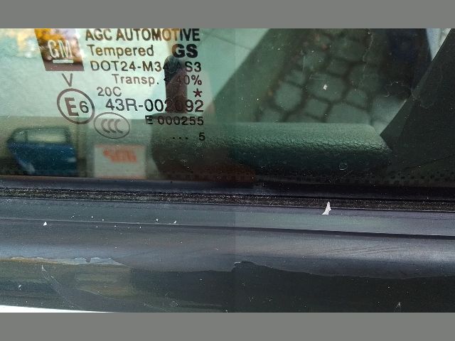 bontott OPEL ZAFIRA C Bal hátsó Fixüveg (Ajtóban)