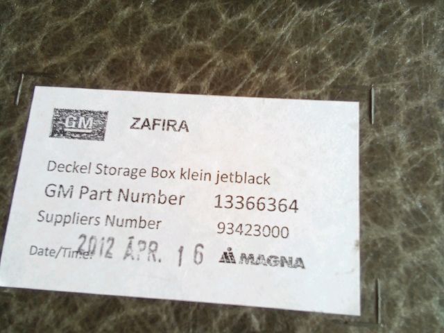 bontott OPEL ZAFIRA C Csomagtér Kárpit
