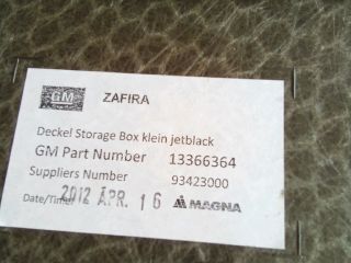bontott OPEL ZAFIRA C Csomagtér Kárpit