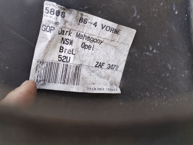 bontott OPEL ZAFIRA C Első Lökhárító (Részeivel)