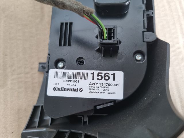 bontott OPEL ZAFIRA C Fűtéskapcsoló (digit klímás)