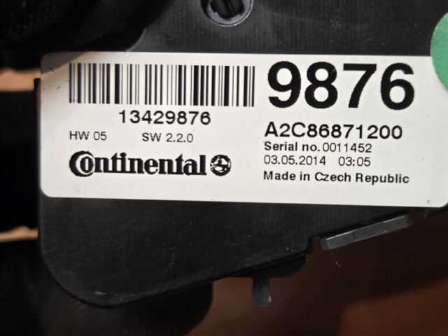 bontott OPEL ZAFIRA C Fűtéskapcsoló (manuális klímás)