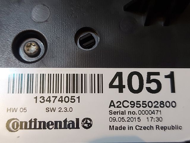 bontott OPEL ZAFIRA C Fűtéskapcsoló (manuális klímás)