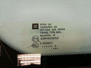 bontott OPEL ZAFIRA C Jobb A Oszlop Oldalablak Üveg