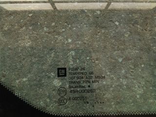 bontott OPEL ZAFIRA C Jobb A Oszlop Oldalablak Üveg