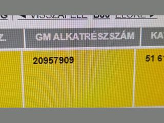 bontott OPEL ZAFIRA C Jobb C Oszlop Oldalablak Üveg