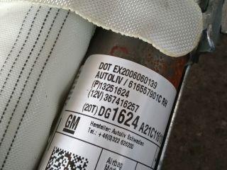 bontott OPEL ZAFIRA C Jobb első Függöny Légzsák