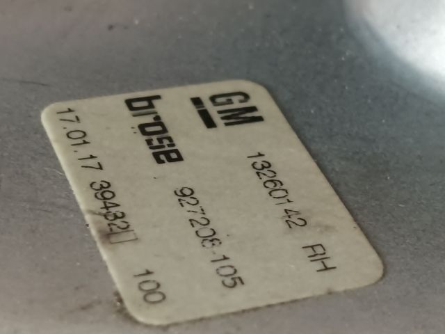 bontott OPEL ZAFIRA C Jobb hátsó Ablakemelő Szerkezet (Elektromos)