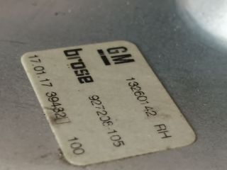 bontott OPEL ZAFIRA C Jobb hátsó Ablakemelő Szerkezet (Elektromos)