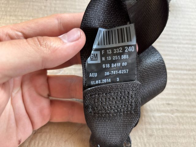 bontott OPEL ZAFIRA C Jobb hátsó Biztonsági Öv