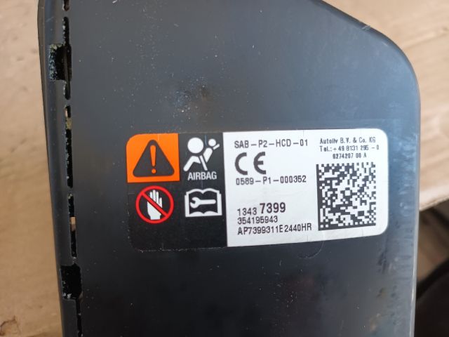 bontott OPEL ZAFIRA C Jobb Oldallégzsák