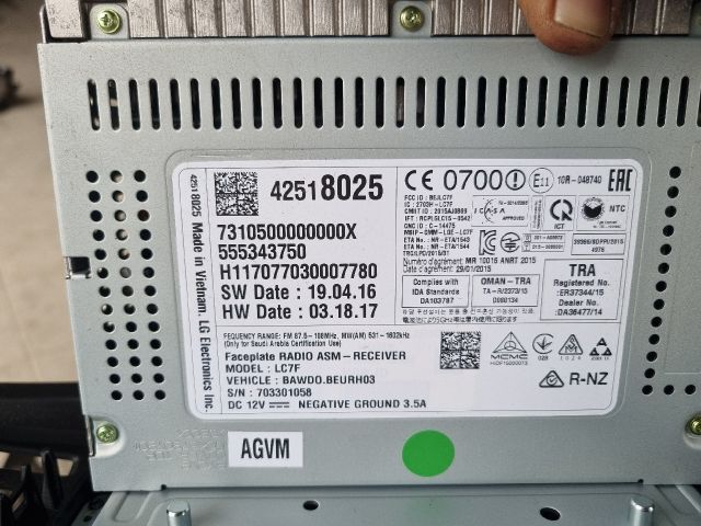 bontott OPEL ZAFIRA C Multifunkciós Kijelző