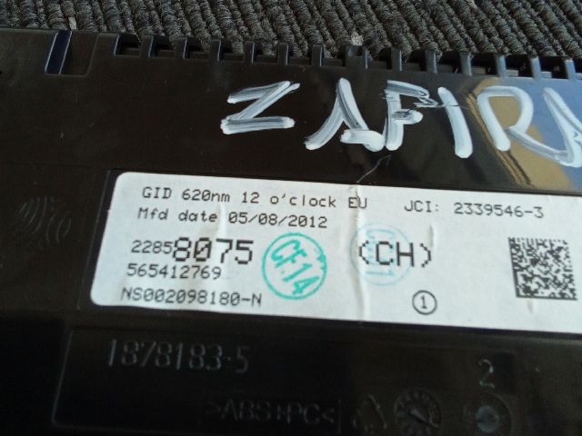 bontott OPEL ZAFIRA C Multifunkciós Kijelző