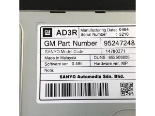 bontott OPEL ZAFIRA C Navigációs Fejegység