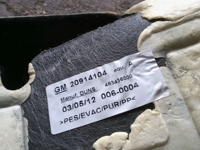 bontott OPEL ZAFIRA C Padlószőnyeg