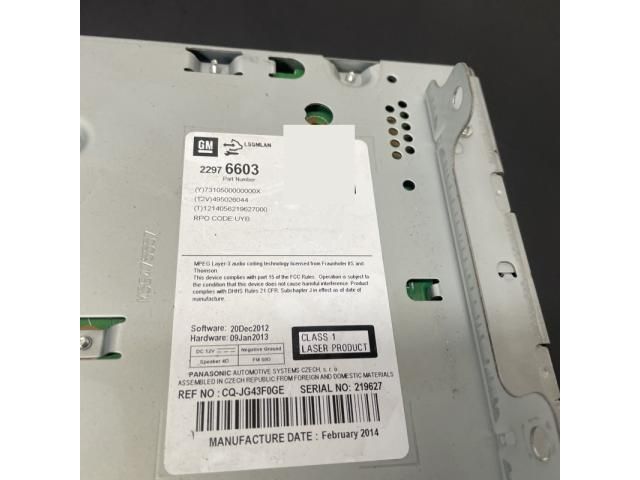 bontott OPEL ZAFIRA C Rádió / CD