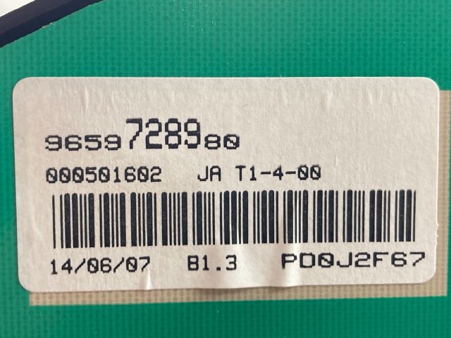 bontott PEUGEOT 206 Kilométeróra