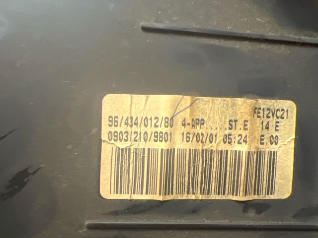 bontott PEUGEOT 206 Kilométeróra