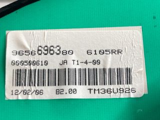 bontott PEUGEOT 206 Kilométeróra