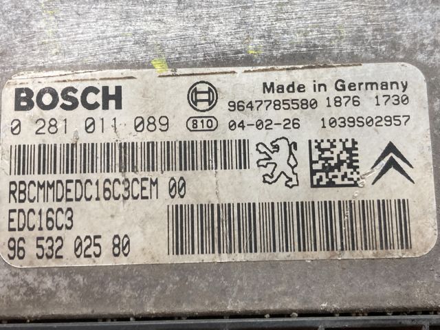 bontott PEUGEOT 206 Motorvezérlő