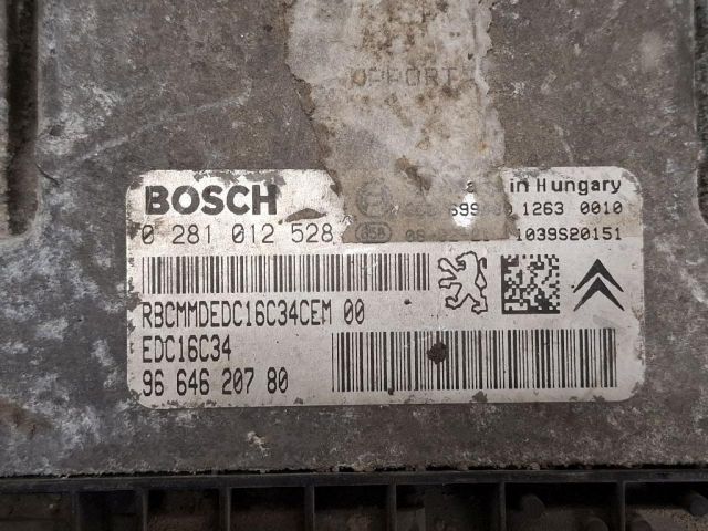 bontott PEUGEOT 206 Motorvezérlő