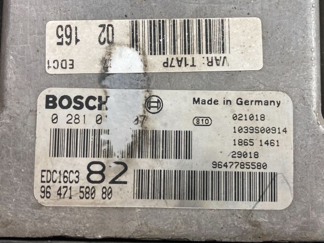 bontott PEUGEOT 206 Motorvezérlő