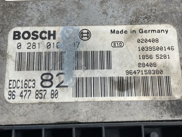 bontott PEUGEOT 206 Motorvezérlő