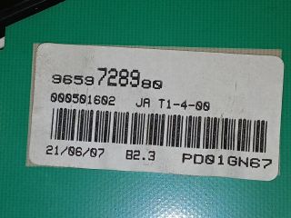 bontott PEUGEOT 206 Kilométeróra