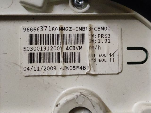 bontott PEUGEOT 206 Kilométeróra