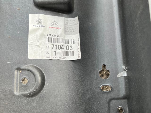 bontott PEUGEOT 206 Homlokfal (Üres lemez)