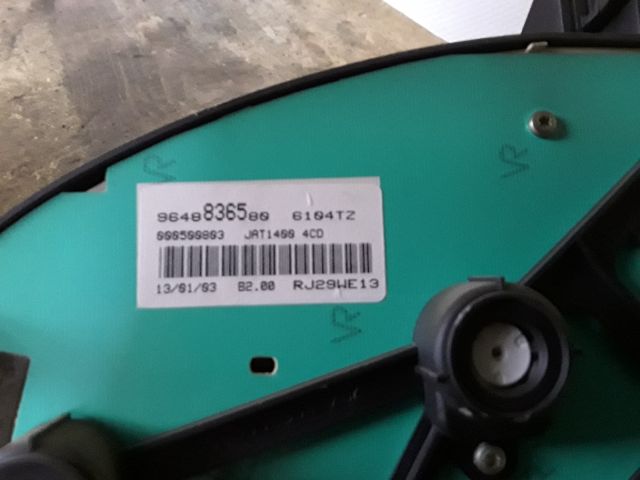 bontott PEUGEOT 206 Kilométeróra