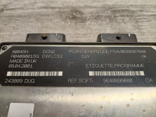 bontott PEUGEOT 206 Motorvezérlő