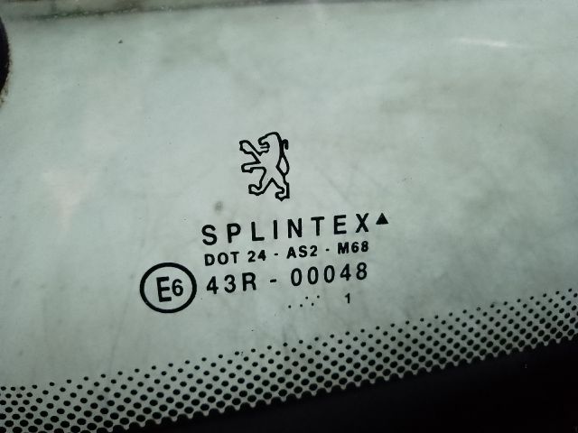 bontott PEUGEOT 206 Bal C Oszlop Oldalablak Üveg