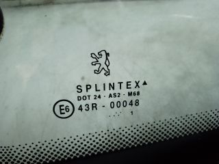 bontott PEUGEOT 206 Bal C Oszlop Oldalablak Üveg