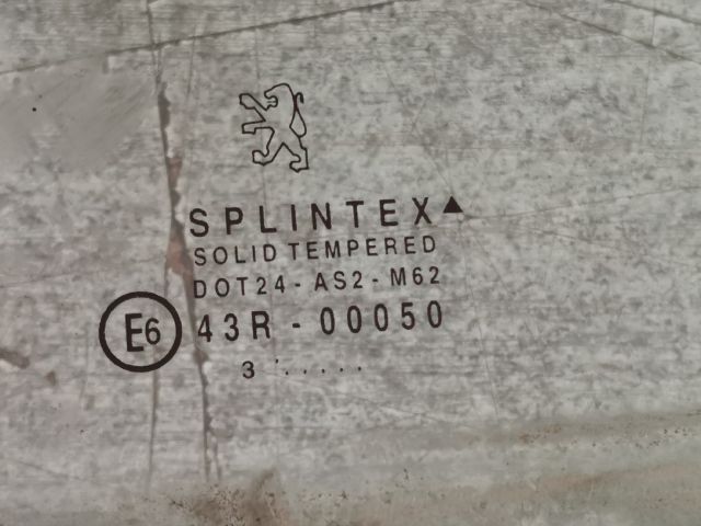 bontott PEUGEOT 206 Bal hátsó Ablak