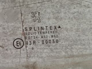 bontott PEUGEOT 206 Bal hátsó Ablak