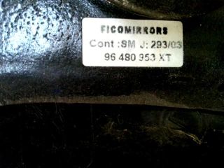 bontott PEUGEOT 206 Bal Visszapillantó Tükör (Elektromos)