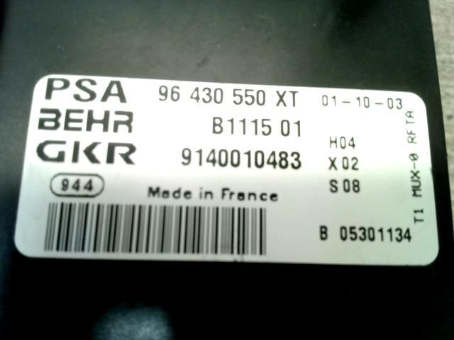 bontott PEUGEOT 206 Fűtéskapcsoló